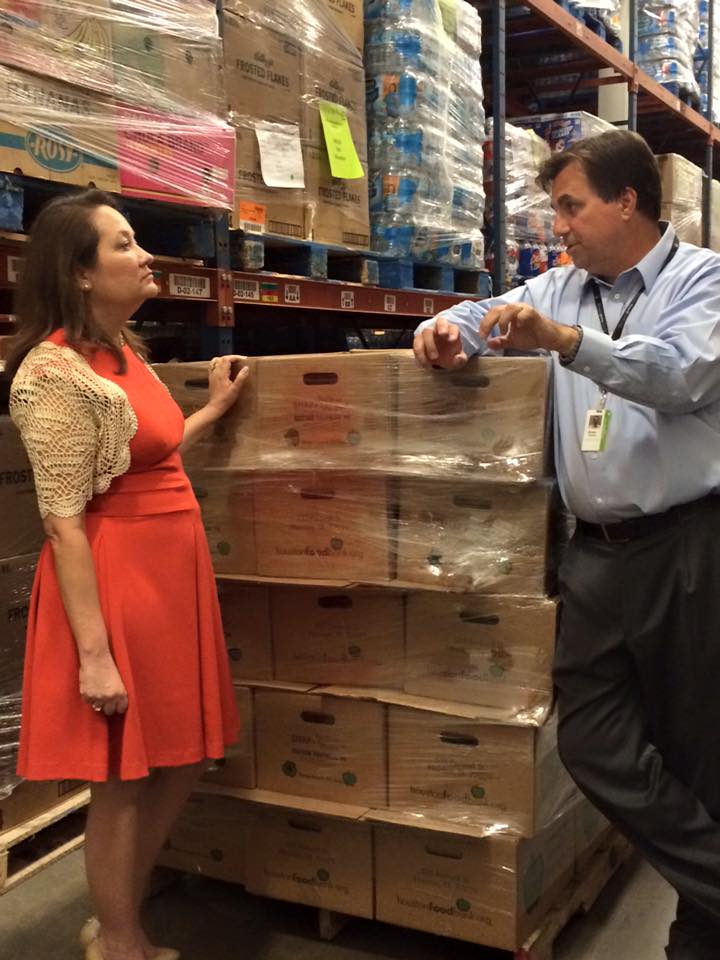 First Lady of Texas Visit warehouse